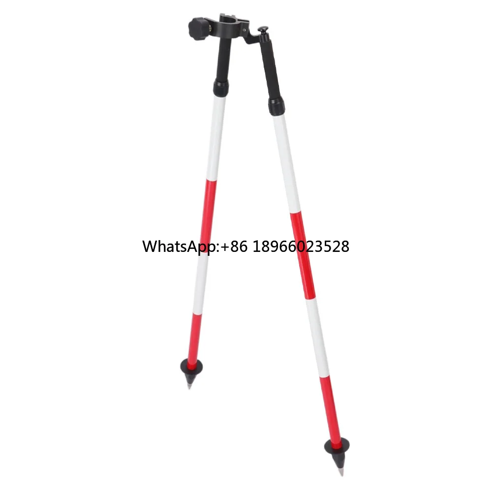 

DZ22A red white color Aluminum Bipod With Thumb Release Clamp For Prism Pole Leveling Rod Survey