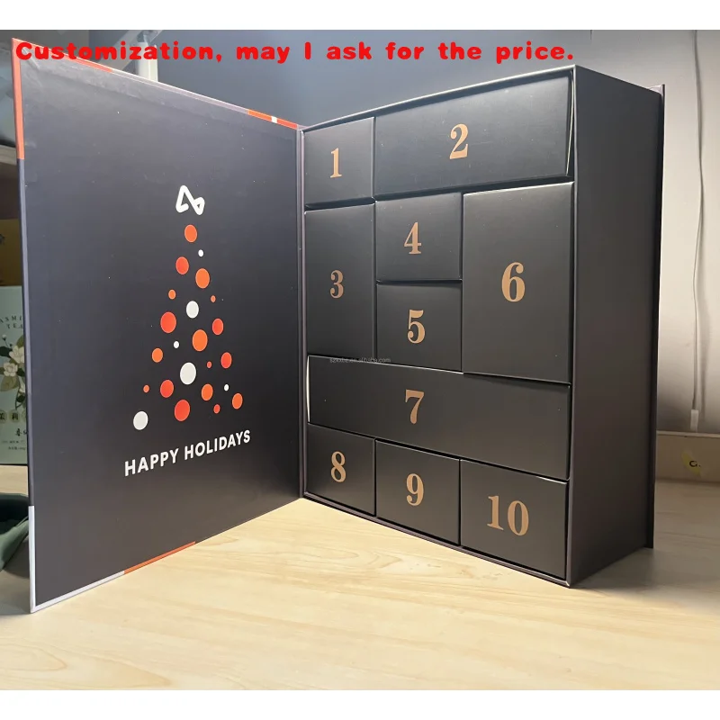 

custom.Custom Souvenirs Countdown Calendar Men and Women Friends Lucky Box Birthday Valentine's Day Packaging Flip Box