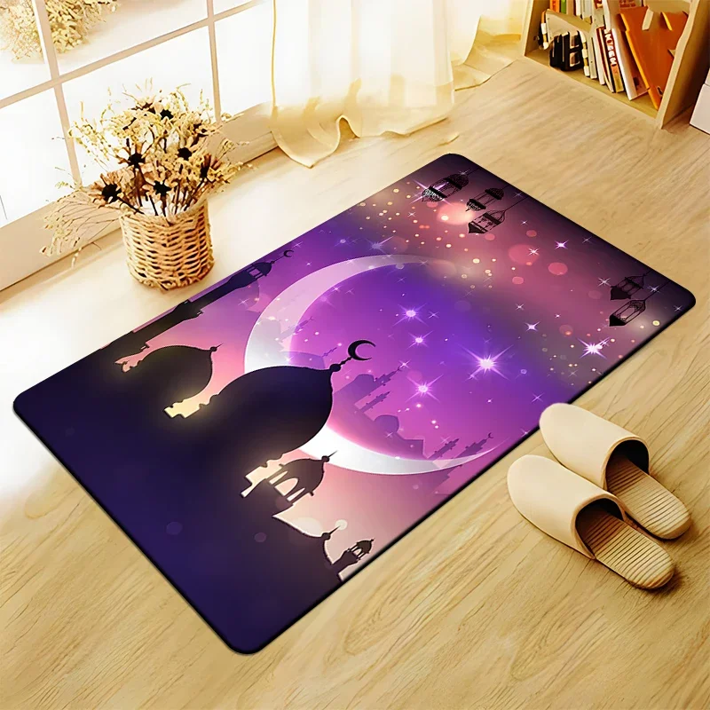 Muslim Prayer Rug Floor Mats Carpet for Living Room Doormat Plush Non-slip Chair Mat Bathroom Carpet Furry Carpet In The Bedroom