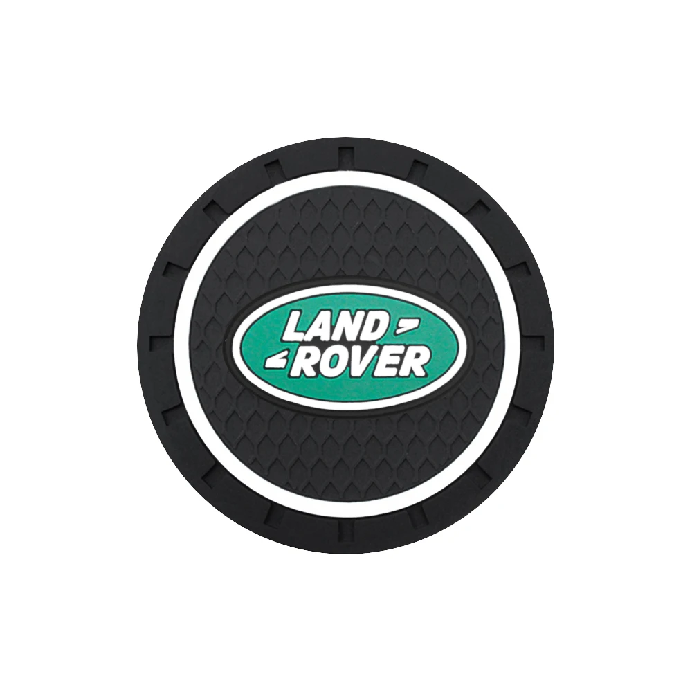 Alfombrilla antideslizante para Interior de coche, almohadilla de goma para taza de agua, para Land Rover Defender Freelander Discovery 1 2 3 Evoque