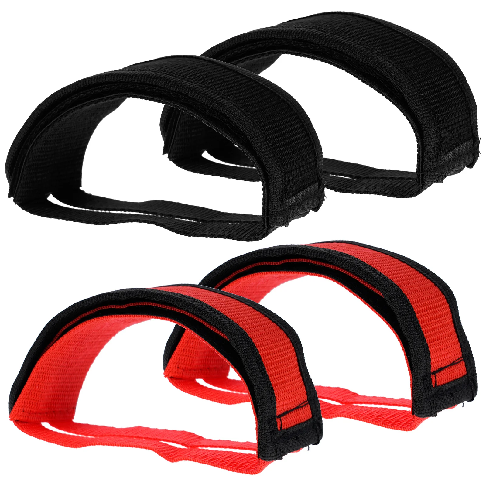 

4Pcs Exercise Cycle Pedal Straps Adjustable Nylon Footrest Straps for Gym Training Cycling Accessories Exercise Bike Accessories