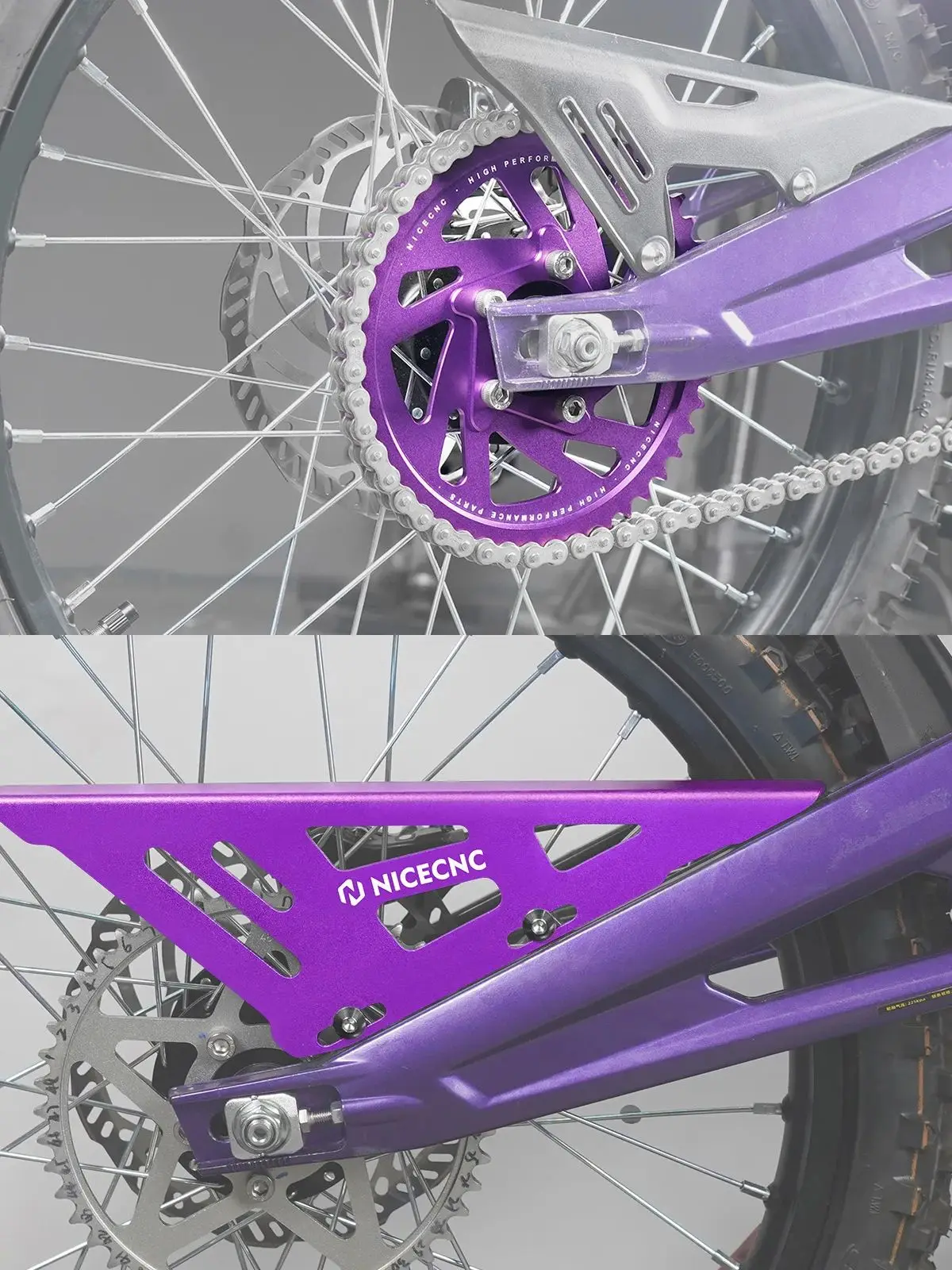 AliExpress NICECNC For Surron Light Bee X 48T Rear Sprocket Chain Guard For Sur-Ron Light Bee S L1E For Segway X160 X260 Electric Dirt Bike