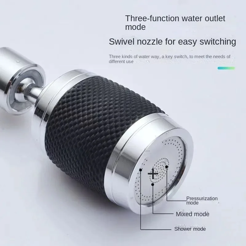 

Universal swivel faucet bubbler New rocker arm swivel multifunctional spillhead wash basin filter extension