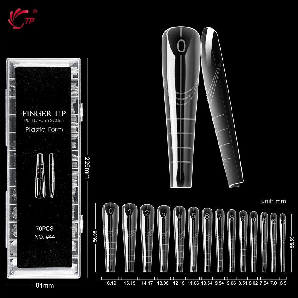 TP 70 stücke/140 stücke Klar Nagel Dual Form Volle Abdeckung Nagel Verlängerung System Schnelle Gebäude Gel Formen falsche Nagel Spitze Maniküre Werkzeuge