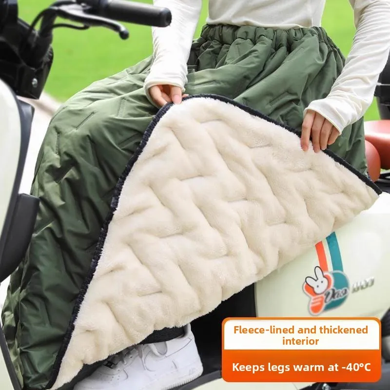 Genouillères Thiened Fce chaudes, jupe coupe-vent pour véhicule pour hommes, automne hiver, imperméable, couche extérieure DWR, revêtement en PVC