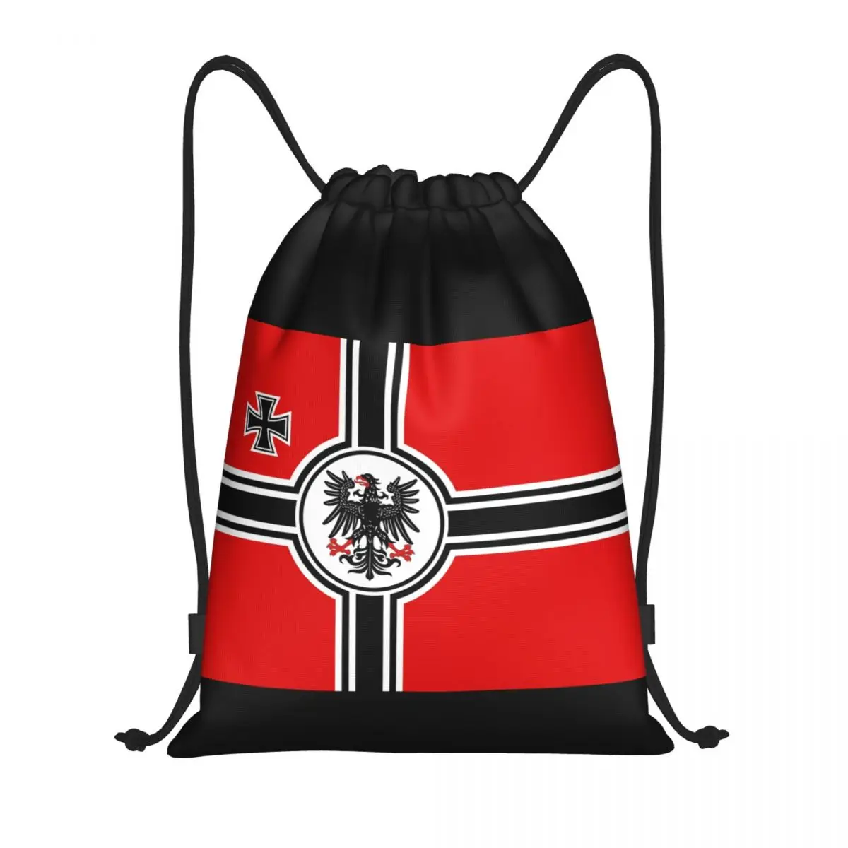 Sacos de cordão dobráveis para homens e mulheres, saco de esportes, bandeira alemã, DK, Reich, bandeira alemã, orgulhoso, mochilas de compras