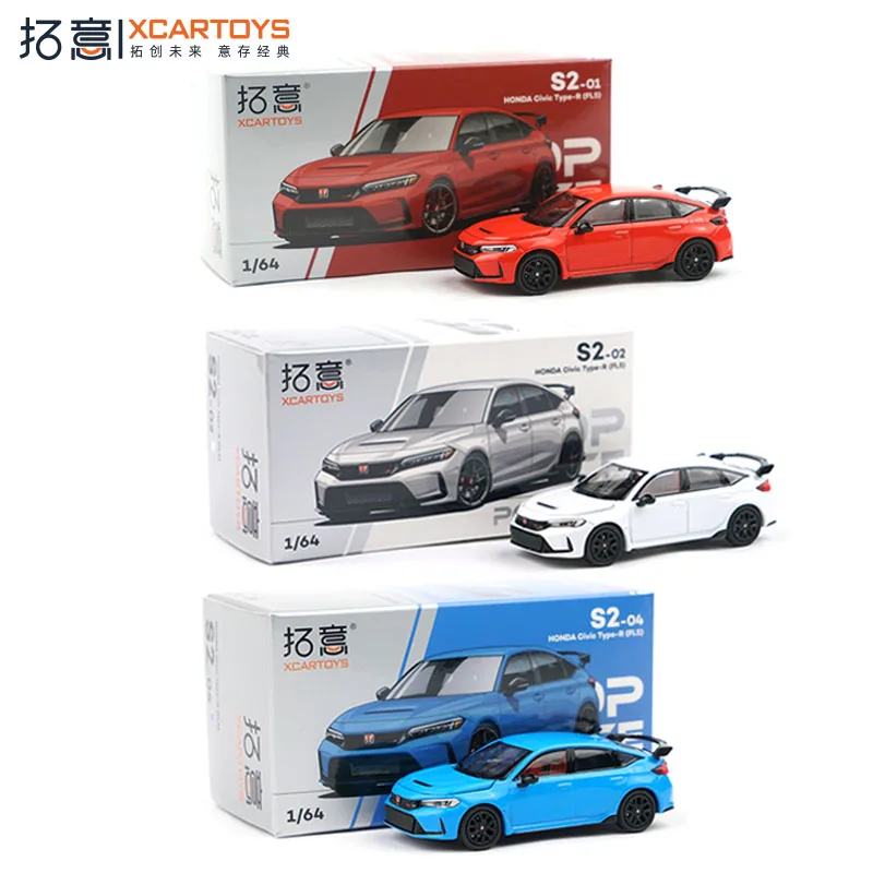 

Литой под давлением POPRACE масштаб 1/64 HONDA Civic модель автомобиля из сплава Коллекционная игрушка в подарок сувенир дисплей орнамент