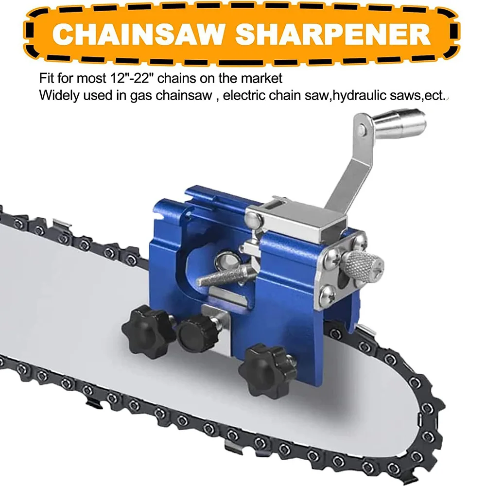 Chainsaw Sharpener Kit DIY Woodworking Tool Chainsaw Chain Sharpening Jig Suitable for All Kinds of Chain Saws and Electric Saws