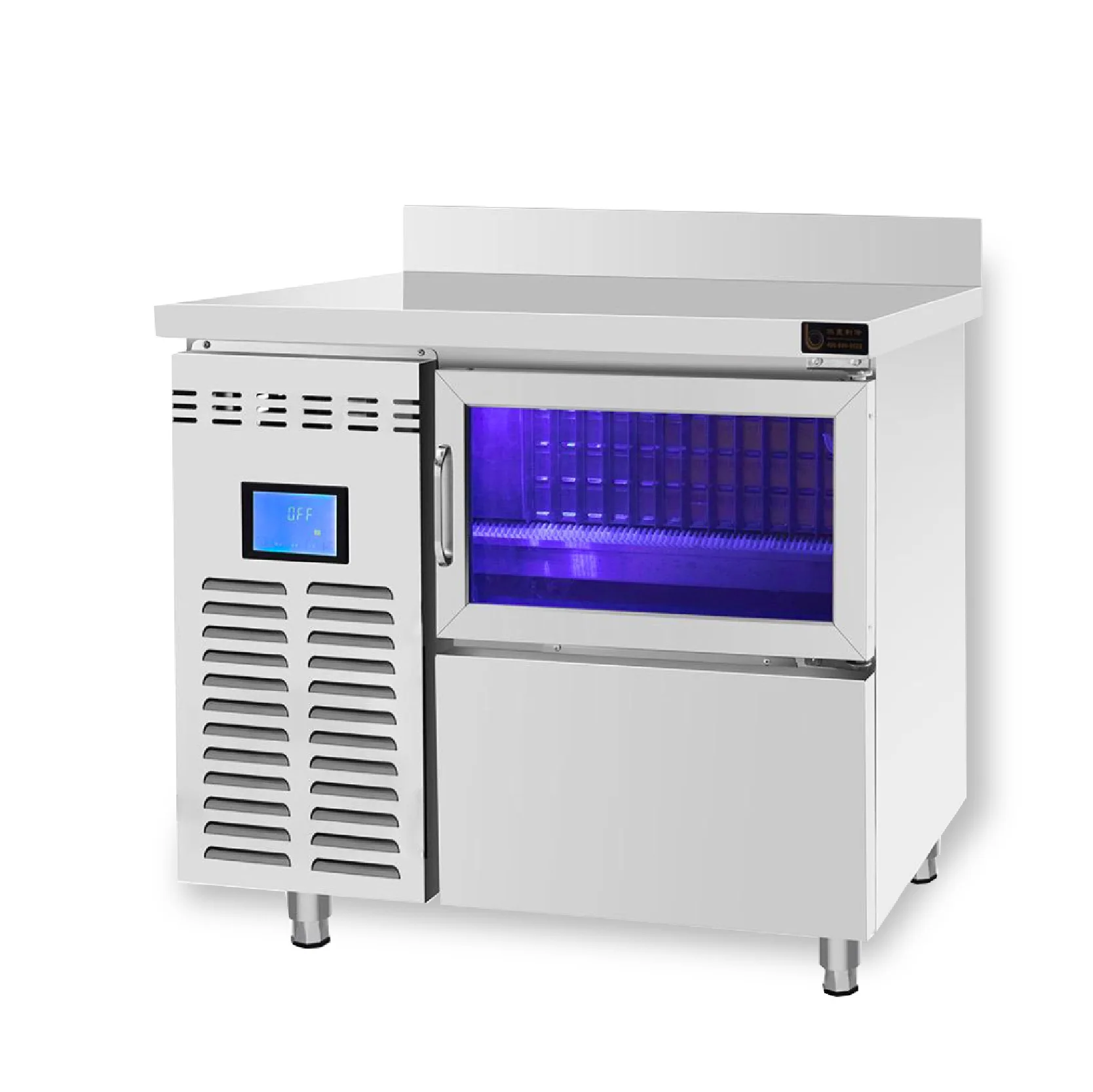 

Ice machine commercial large automatic crescent moon square cooling air cooling