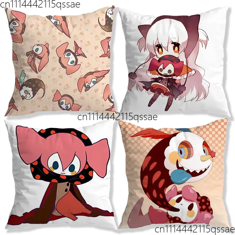 Madoka Magica Charlotte Bebe Pillow cases Organic Linen Pillow Case Double-Sided Print Cushion Cover for Sofa Home Decor Gift