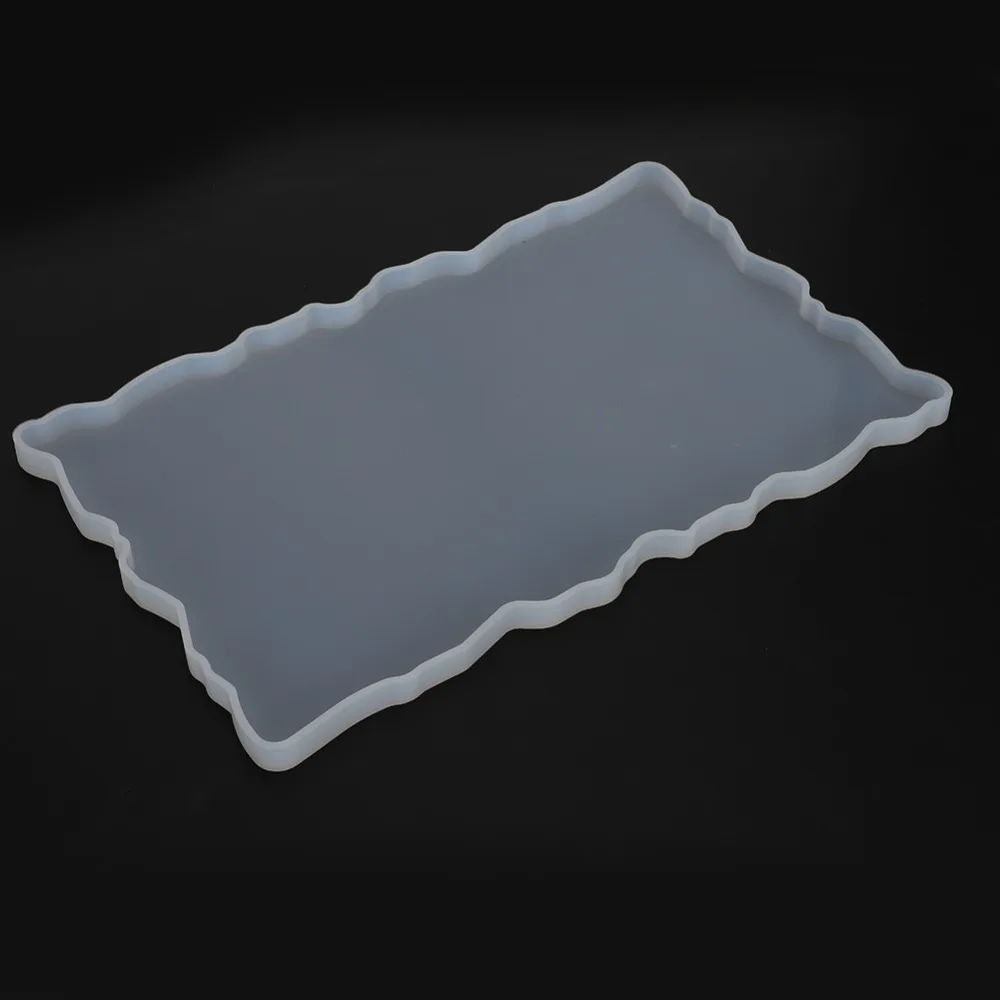 

Resin Casting Mould Soft Silicone Mould 11.8 x 7.5 Inch White Fruit Tray Mould Silicone Tea Tray Mould Serving Tray Production