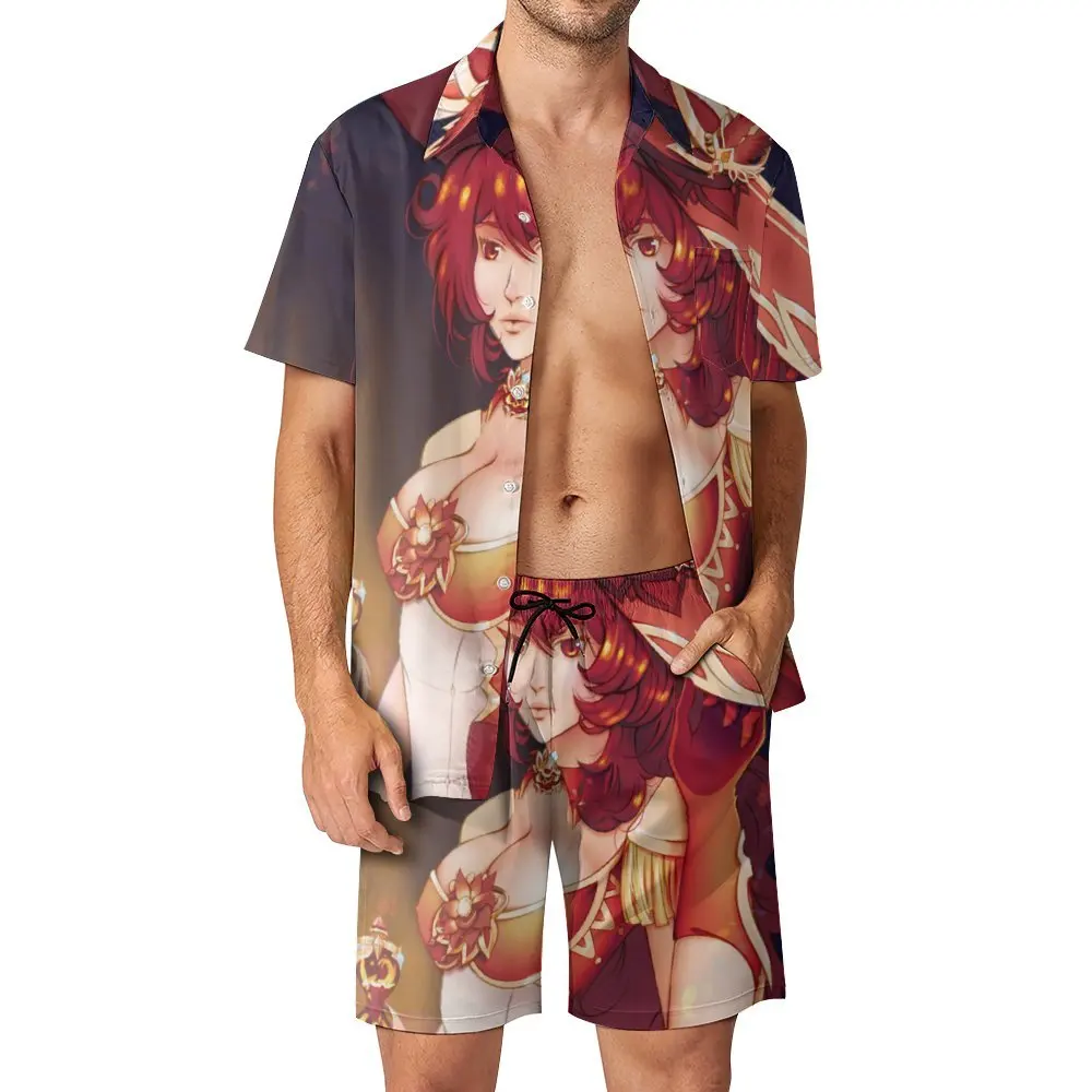 

Волшебный пляжный костюм для девушек и мужчин Genshin Impact бальковый Ragnvindr Femluc, крутой Графический костюм из 2 предметов, высококачественный пляжный европейский размер