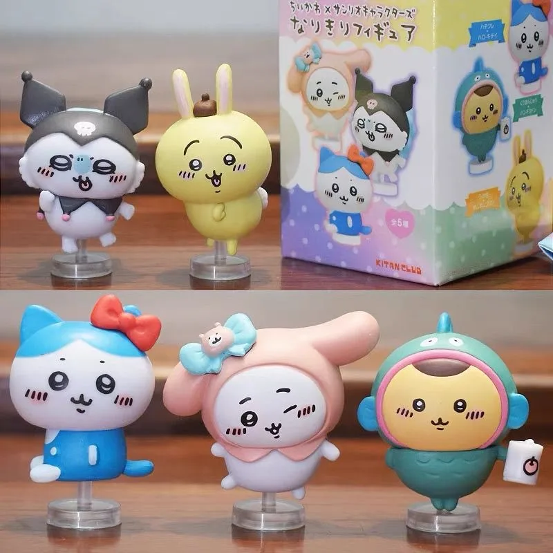 

Sanrio Anime Kawaii Lovely Chiikawa Storage Box Cute Kuromi My Melody Lovely Doll Desktop Decoration Pendant Gifts Toys