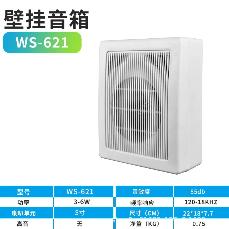 WS-621 Wall-mounted Speakers Wall-mounted Speakers Radio Speakers Independent Treble High Quality and Clarity