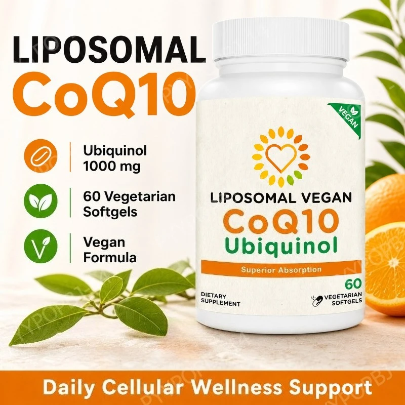 Coq10 Ubiquinol Softgel - Suplemento de CoQ10 Ubiquinol, 60 Cápsulas