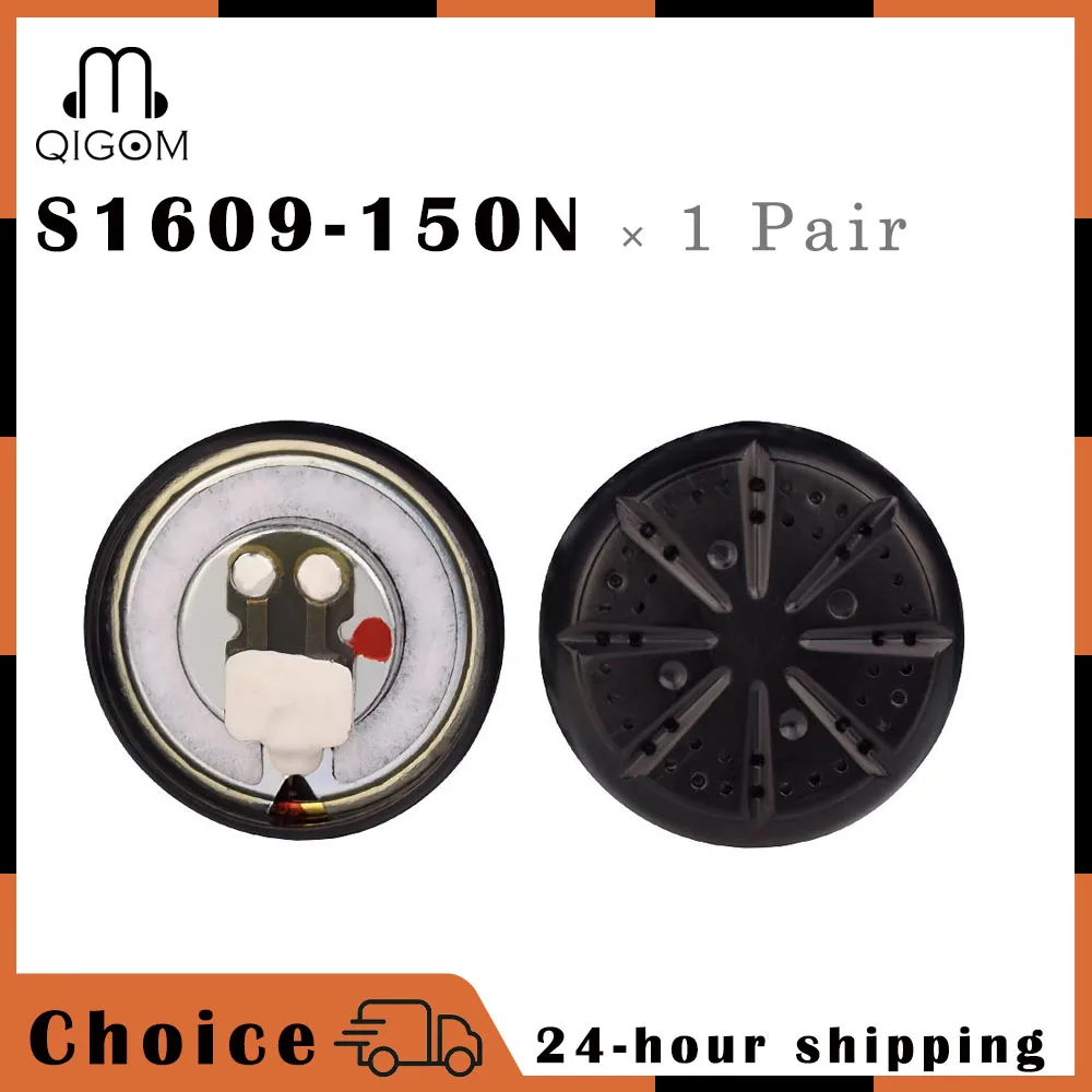 

QIGOM 15.4MM Flathead Earphone Unit 150Ω 116dB Tri-frequency Equalization Vocal Version S1609-150N 1 Pair for MX500 Earphones