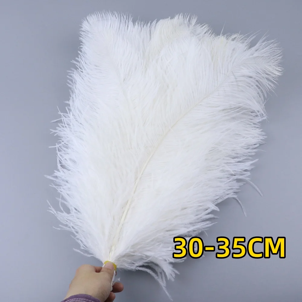QUALITY COTTON HOUSE 10 pièces/lot Plumes d'autruche for l'artisanat, Accessoires de décoration de Mariage centres de Table Carnaval Plumas décor (Color : Navy, Size : 15-20cm 6-8inch