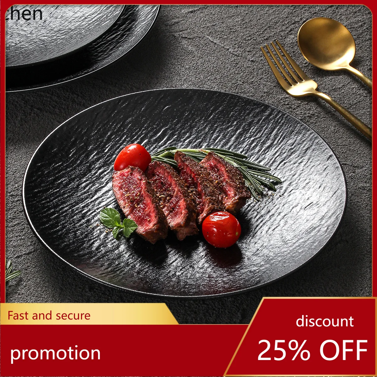 

ZML tableware plates for restaurants and hotels, cold dish plates, western-style frosted pasta and steak plates