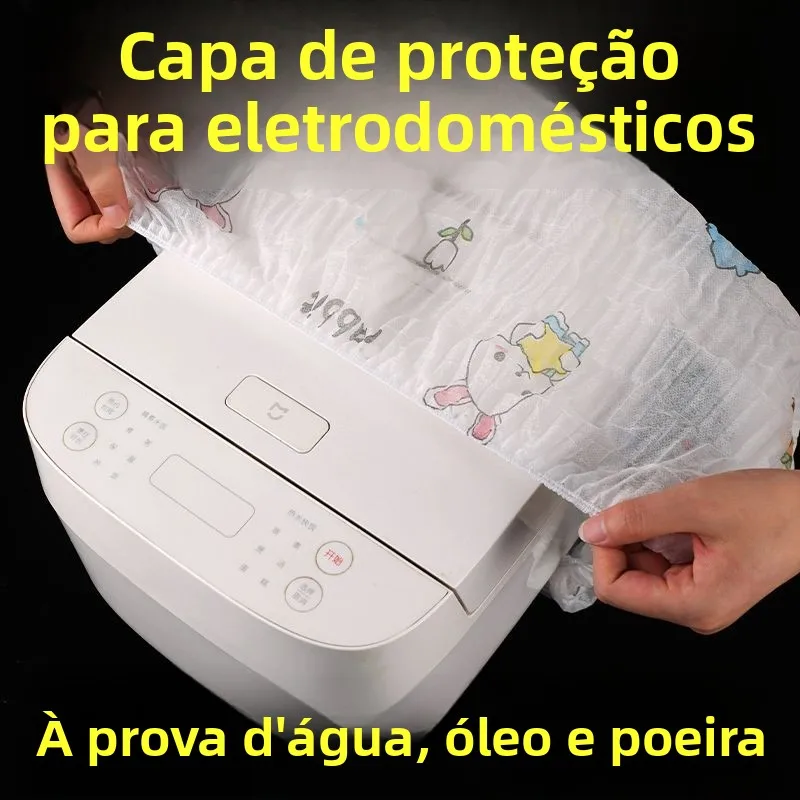Capa Protetora de Tecido Não Tecido Espessado para Eletrodomésticos, Cobertura Total Multifuncional para Ventilador e Forno d...