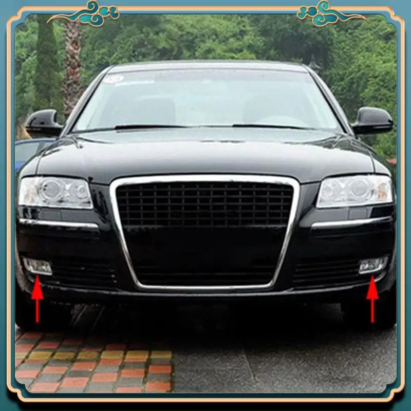 

Новейшая 1 пара противотуманных фар переднего бампера 4E0941699B 4E0941700B, аксессуары для A8 QUATTRO A8 D3 2008-2010, галогенная противотуманная фара