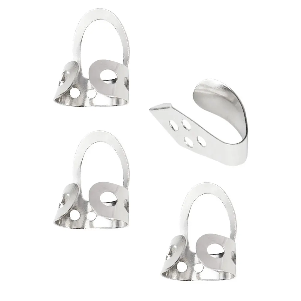 

1set 1Set Brass Banjo Picks Durable Metal Finger Picks For Guitar Ukulele Thumb Pick Ergonomic Adjustable Multipurpose Playing