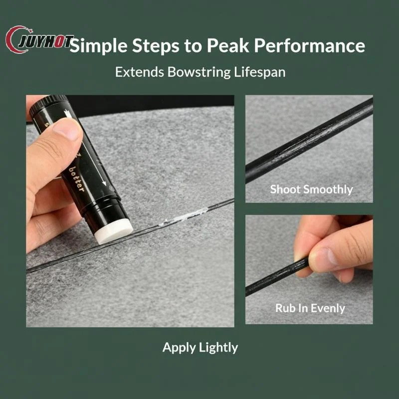 25g Archery Bow String Wax Rail Lube Stick Universal For Compound Recurve Bows Waterproof Maintenance  & Frays