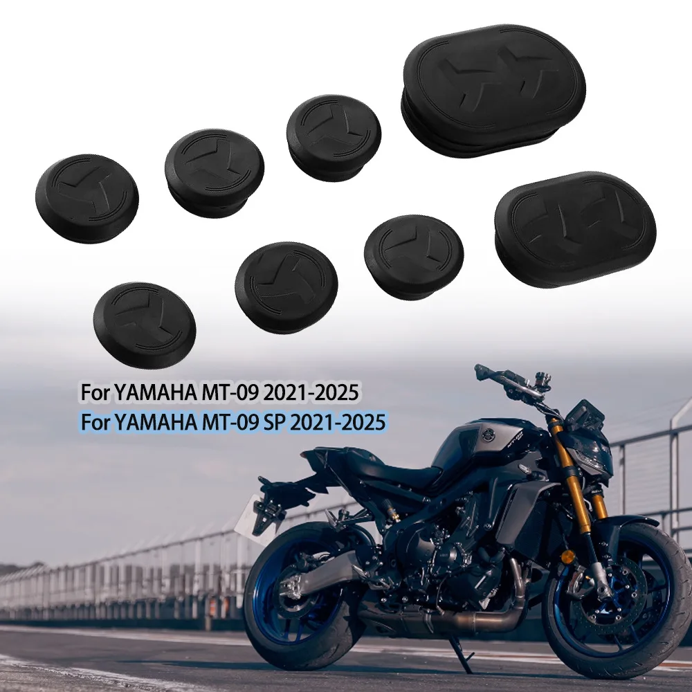 

Motorcycle Frame Hole Cover Caps Plug Decoration Kit for YAMAHA MT-09 MT09 SP 2021-2025 ﻿