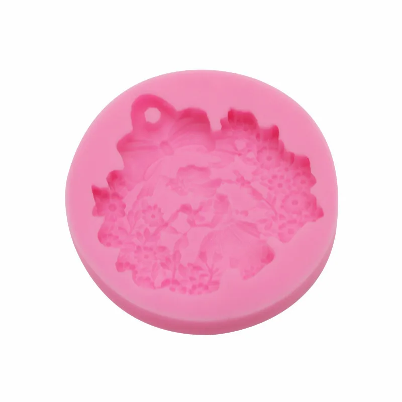 Punch-Free Princess Cluster Fondant Baking Little Angel Flower Silicone Cake Mold Plaster Aromatherapy Mould