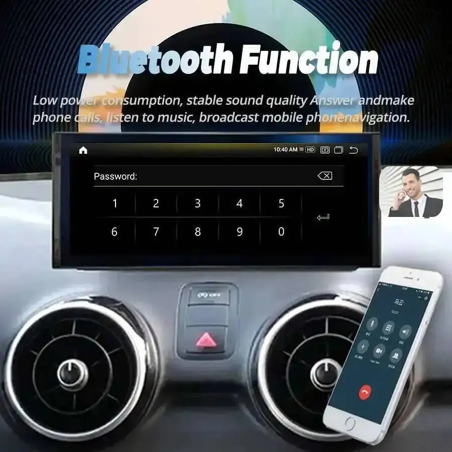 أندرويد 14 راديو السيارة الصوتي لأودي A1 2012-2018 LHD RHD ستيريو الوسائط المتعددة مشغل فيديو نظام تحديد المواقع والملاحة CarPlay وحدة رئيس السيارات 4G #3