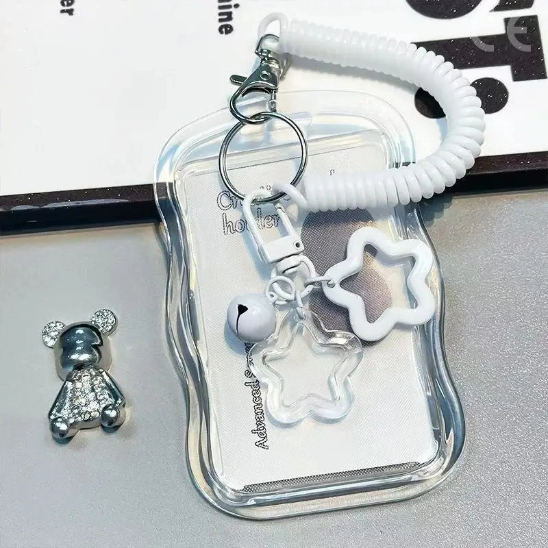 Bus Simple Transparent ins Card Cover Student Campus Meal Card Subway ID Card Star Chasing Protection Cover