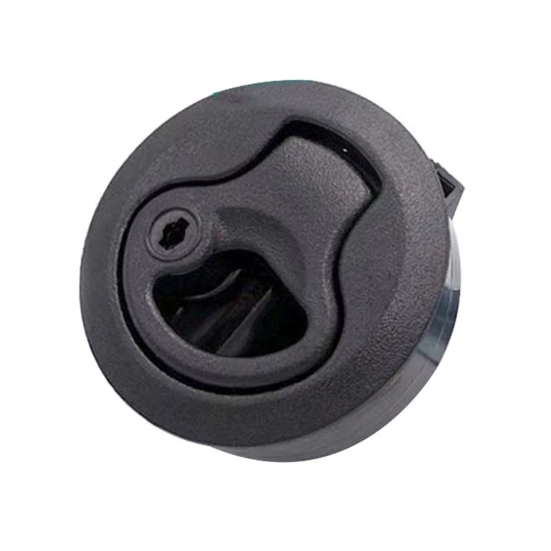 Round Boats Door 2.4 Inches Diameter Nylon Locking Flush Pull Slam Lift for Boats Marine Deck