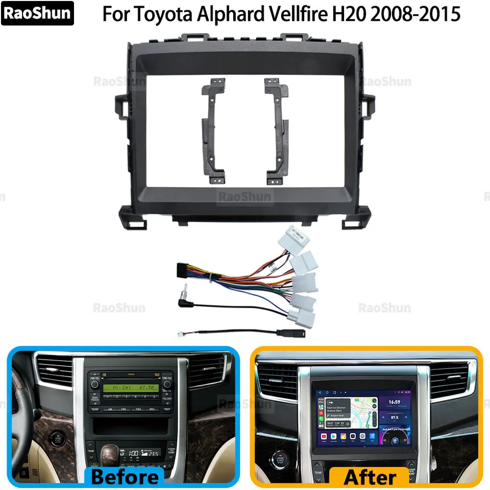 For Toyota Alphard Vellfire AH20 2008-2015 9 inch Car Radio