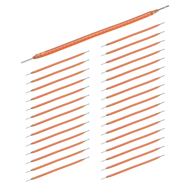 30 Buah Filamen Fleksibel LED Ultra Ramping 3V 60Mm Bagian Bohlam Retro Filamen Pencahayaan Dioda LED-Panas