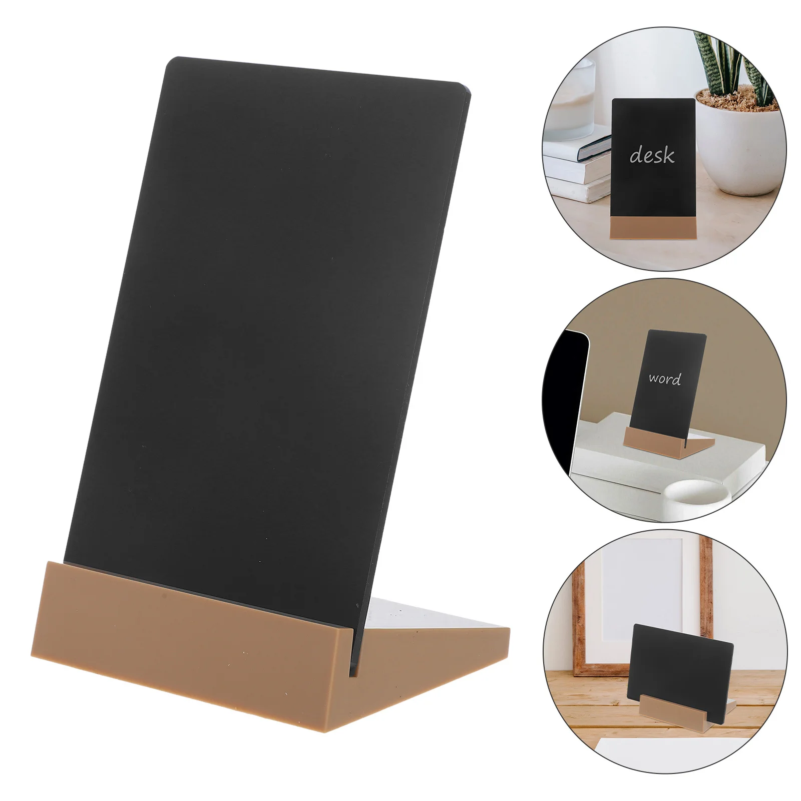 

Mini Chalkboard ABS Plastic Small Blackboard Sign for Desk Shop Weddings Party Table Message Board Chalkboard Tags