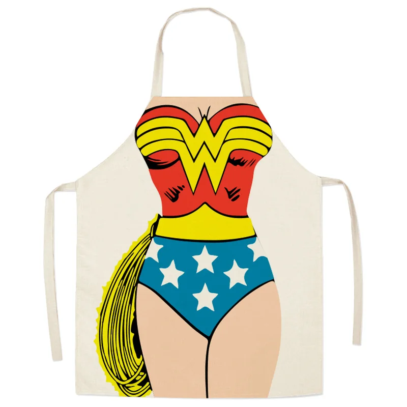 Fun and Funny Creative Sleeveless Halter Neck Household Kitchen Cleaning Dust-proof Apron Cartoon Baking Shop Baking Bib