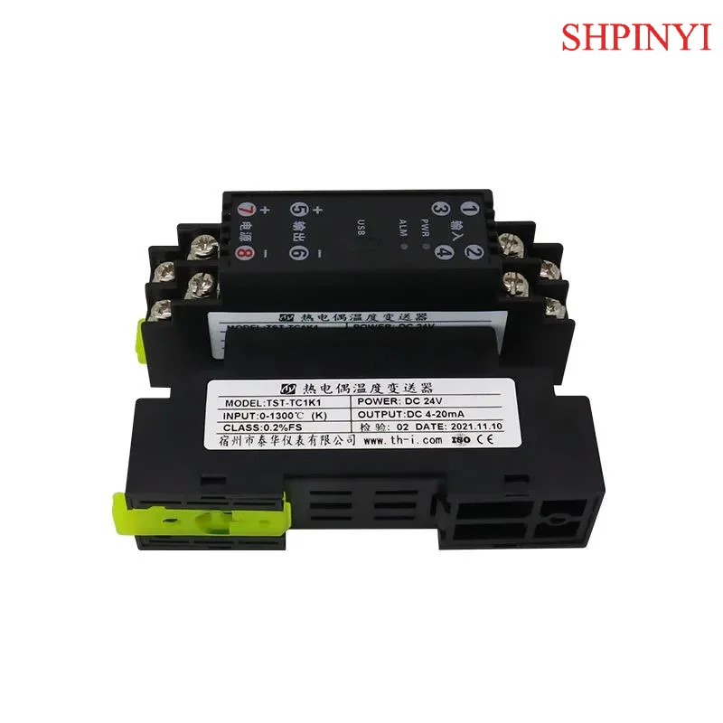 

CZWB120 Изолированный датчик температуры с входом термопары — термостойкий, широкий диапазон измерения (-200–1820 ° C)