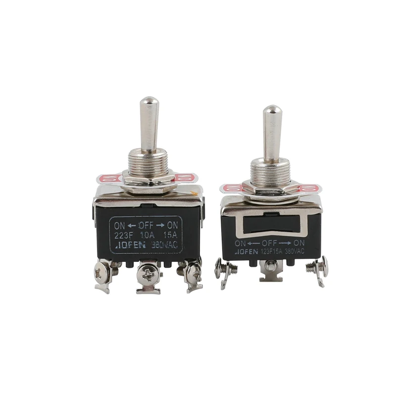 Bakelite E-TEN223/123 High Quality Contact Toggle Switch15A250V AC(ON)-OFF-(ON) 6 Pin Three-way Reset Rocker Toggle Slide Switch - Image 3