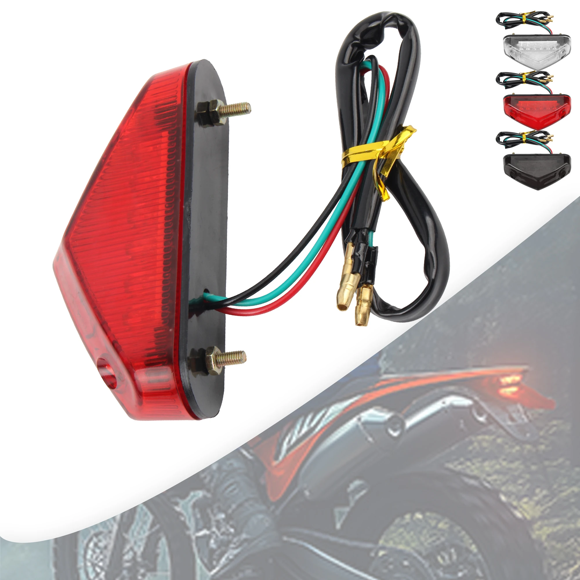 Motorcycle Brakes LED Tail Light Brake Light Signal Lamp Light Rear Scooter Universal Pit Dirt Bike Motocross Accessories