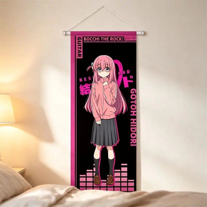VIKAMA Anime Scroll Hanging Painting Solitary Rock Wall Decoration Tapestry Living Room Bedroom Esports Room Home Decoration