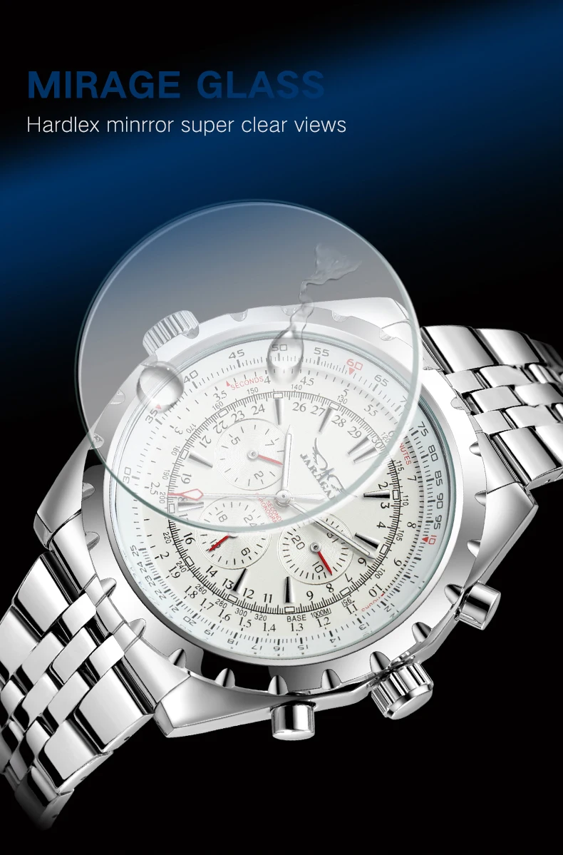 JARAGAR 212 Neue Herren Automatik-Mechanische Uhr Mode Business Luxus Kalender Woche Herren Premium-Uhr Geschenk Reloj Hombre – Detail 4