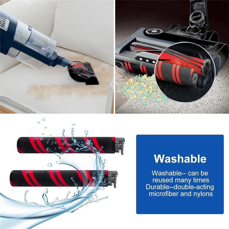 

RMWIN-Roller Brush And Filter Accessories Kit For Shark HZ3002 / HZ3000 Stratos Ultralight Corded Stick Vacuum Cleaner Parts