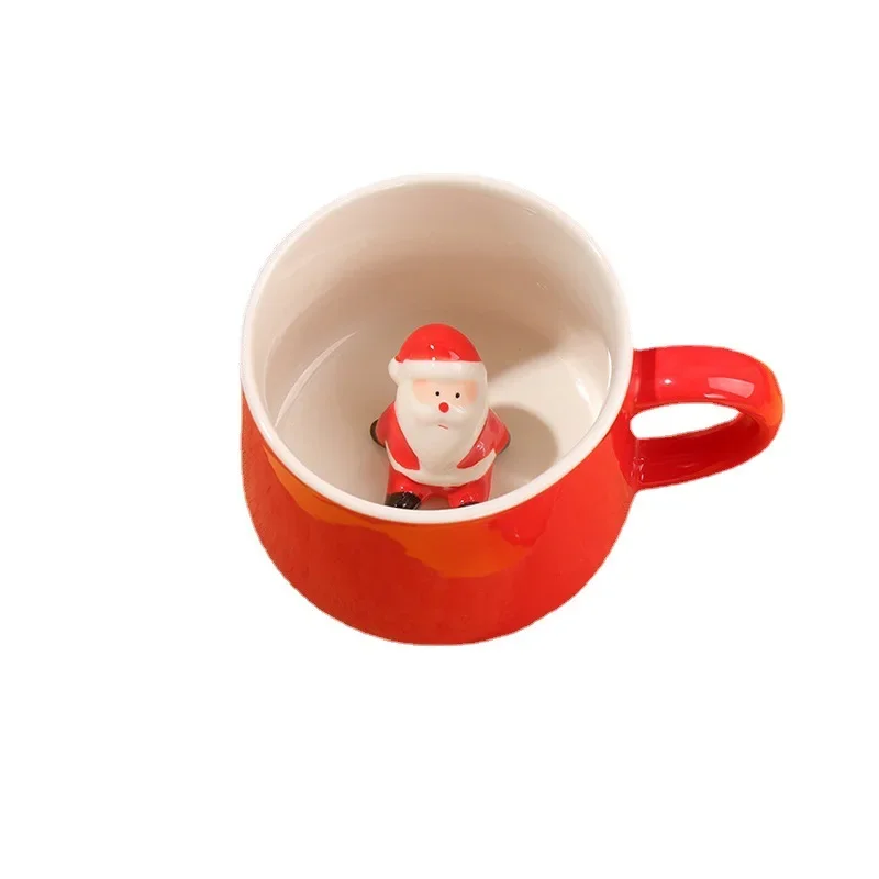 Creative 3D Stereoscopic Animal Coffee Cup Christmas Gift Mug Cartoon Cute Animal Mug Milk Tea Cup Home Decoration Accessories