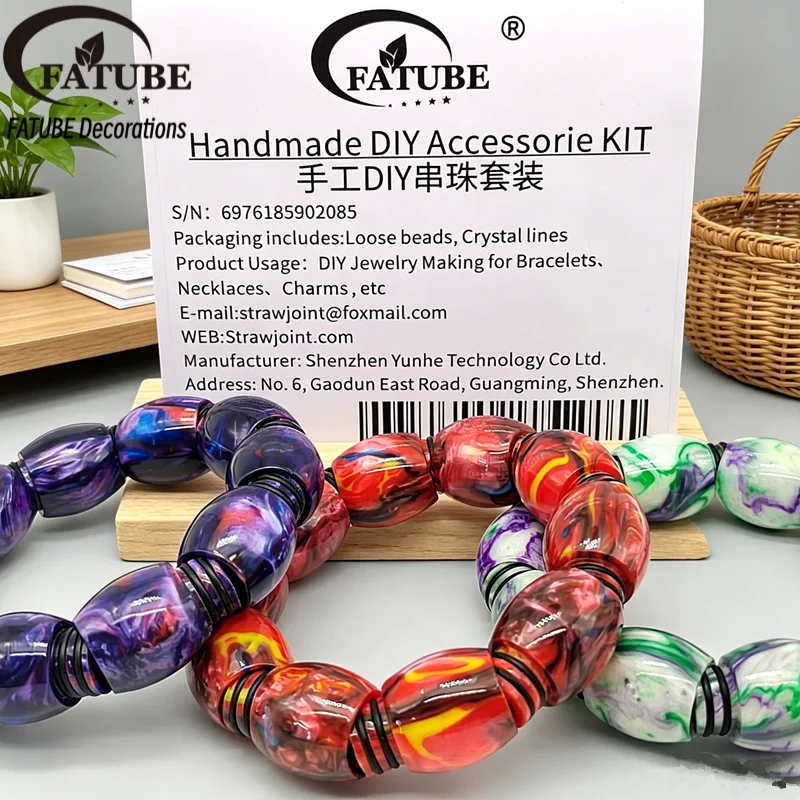 FATUBE Resin Loose Beads Oil P - Resin Jewelry Kit ulasan dan harga