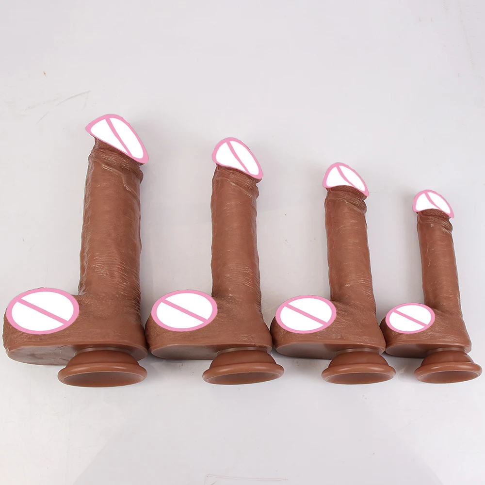 Soft Flexible Dildo Realistic Huge Penis Anal Sex Toy For Women Silicone Suction Cup Big Dick Butt Plug G-Spot Vagina Stimulator