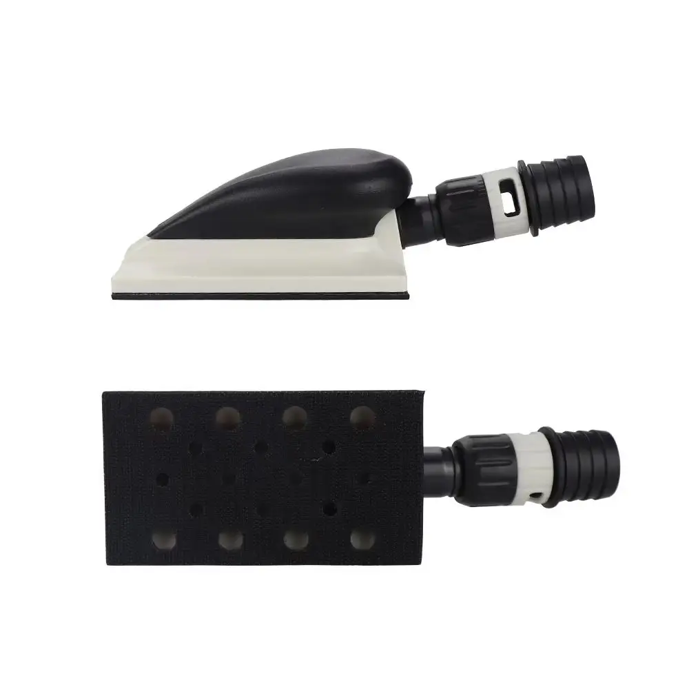 125/200/400mm Square Hand Grinding Plate Hook Loop Sanding Pad Hand Sanding Block Plastic Vacuum Dust Collection Polishing Plate