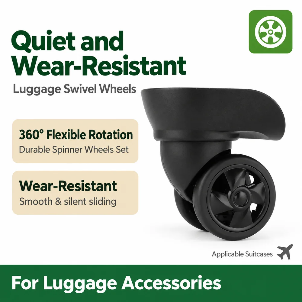 For Lock&Lock Luggage Wheel Replacement Caster Full Detachable Set Luggage WLK 092 Wheel W 148 Wear-Resistant