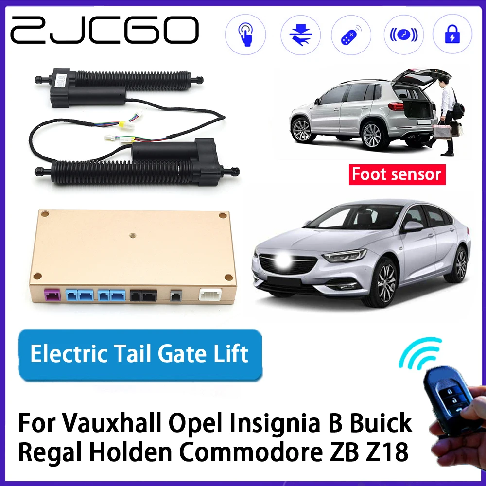 Zjcgo carro auto tronco inteligente elétrico porta traseira elevador para vauxhall opel insignia b buick regal holden commodore zb z18