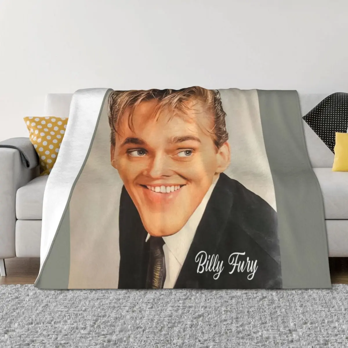 

Billy Fury Throw Blanket Retros Baby For Decorative Sofa Soft Plush Plaid Blankets