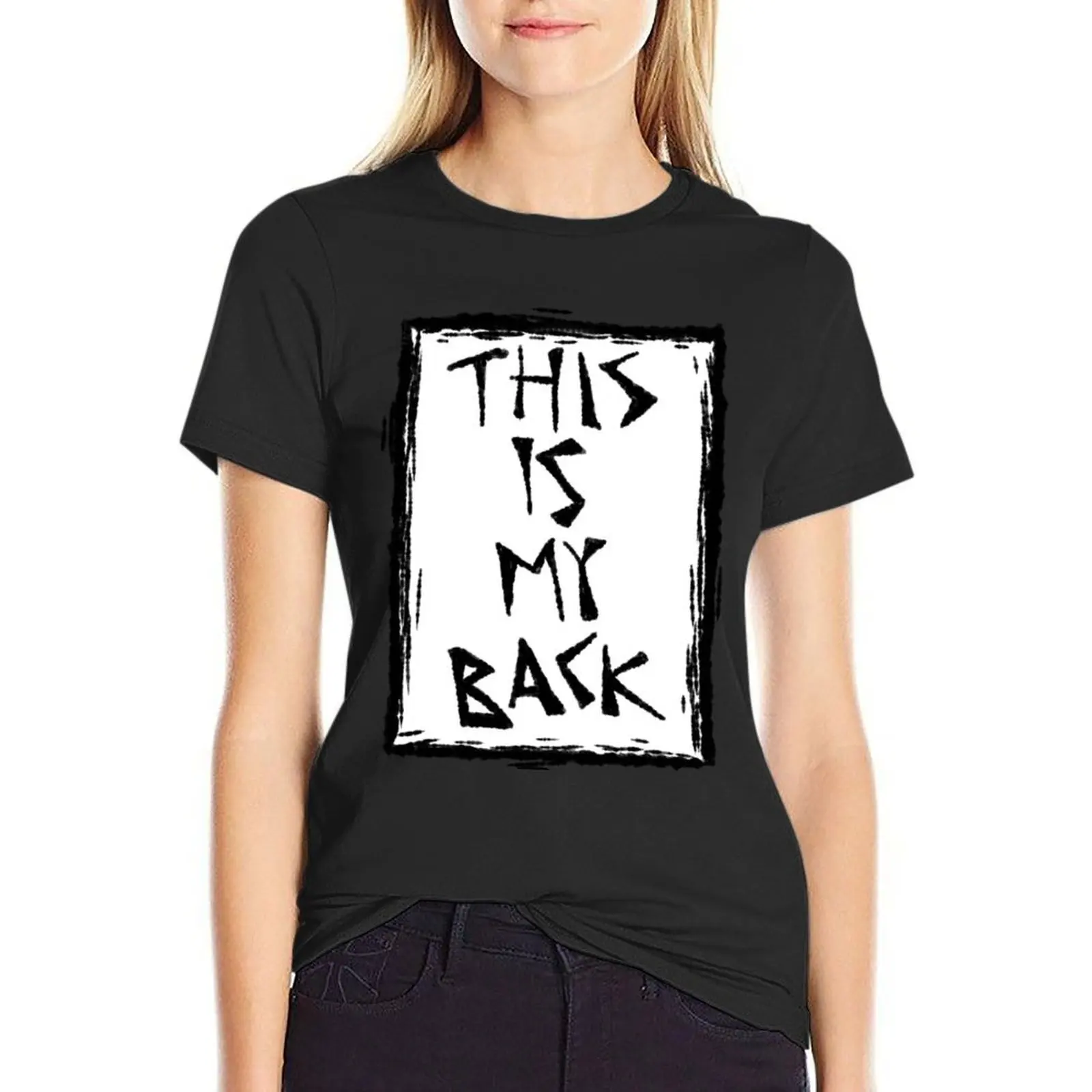 

JTHM this is my back T-Shirt animal print heavyweights new edition spring clothes Women 2024