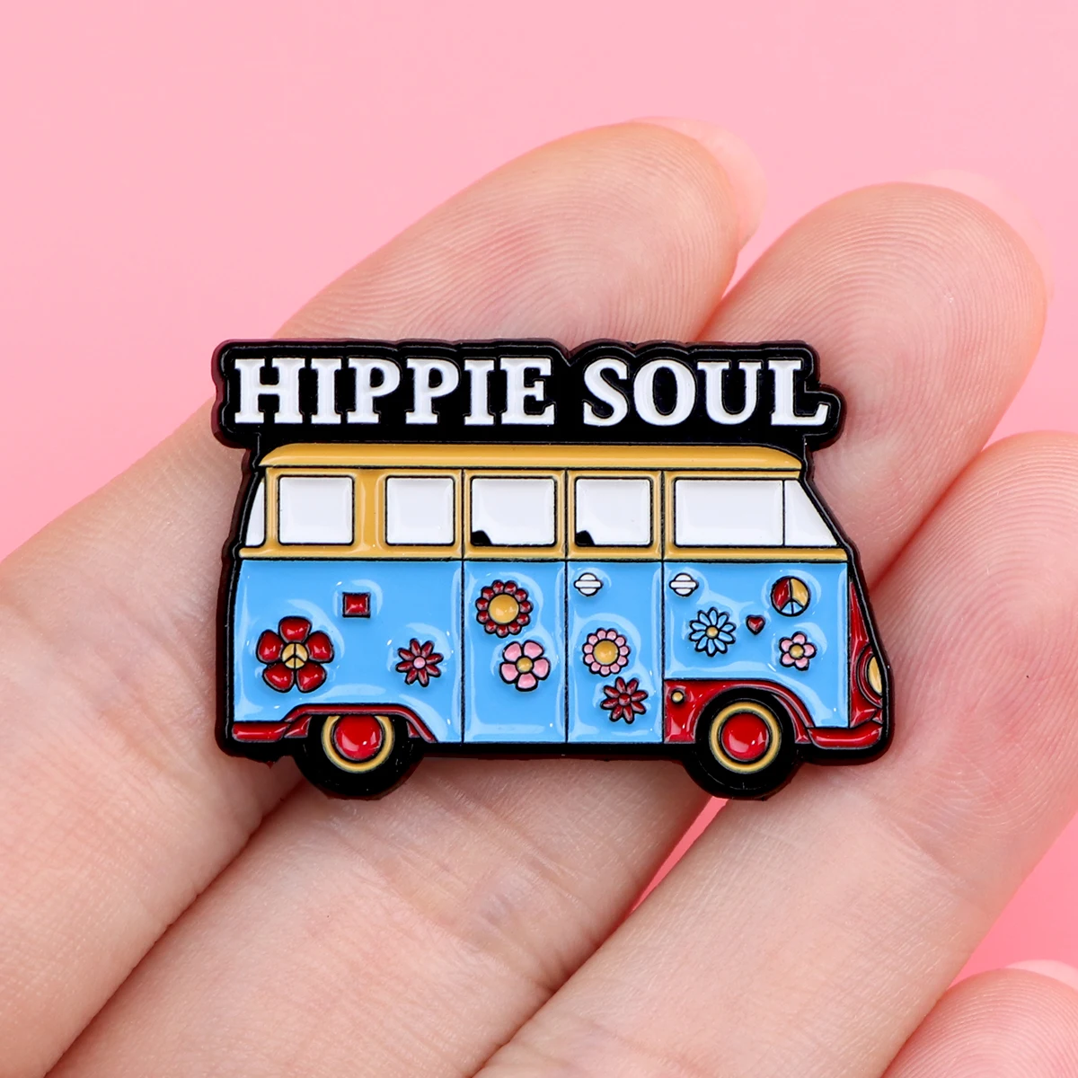 Bus Enamel Pin Car Brooch Pines Funny Lapel Pins Badge on Backpack Clothing Accessories Fashion Jewelry Friends Gifts